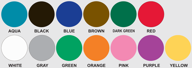 1" Round Colored Labels